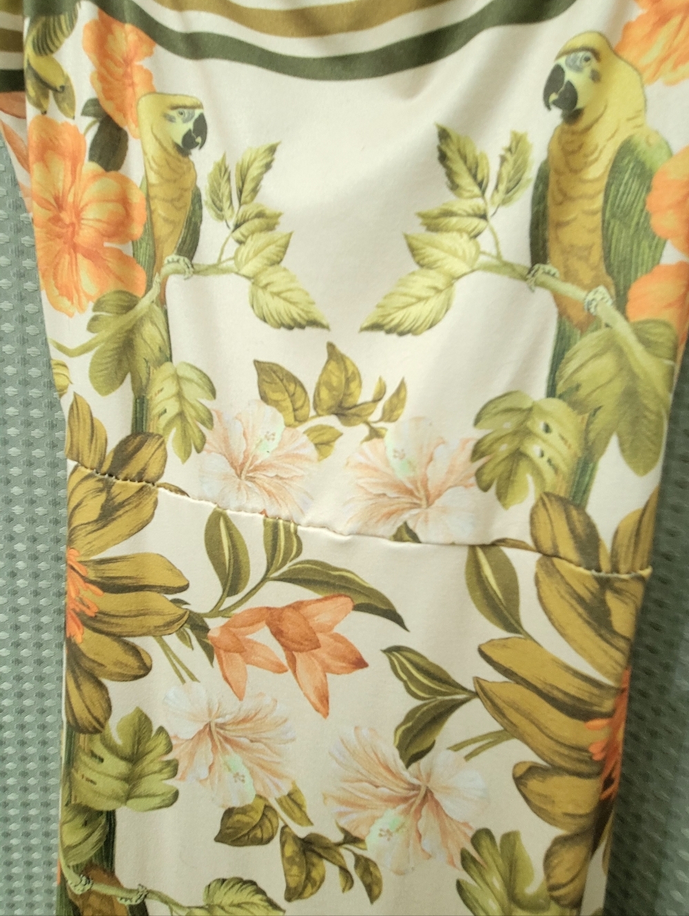 Tropical Floral Cutout Midi Dress - Picture 4 of 4